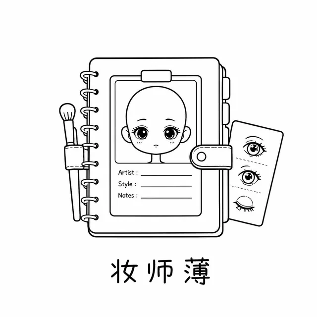妆师簿插画